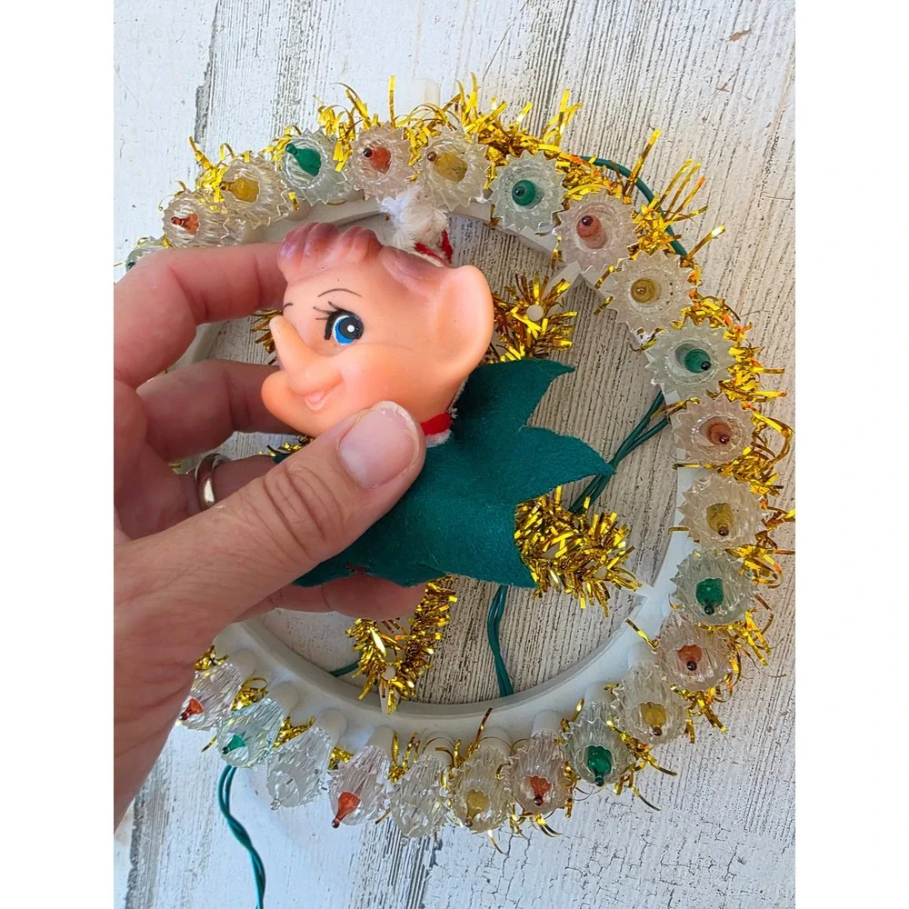 Light up star pixie Xmas decor elf